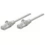 Intellinet sieciowy Patch kabel, Cat5e, 15m, Szary, CCA, U/UTP, PVC, RJ45, Pozłacane styki, Snagless, Booted, Dożywotnia gwarancja