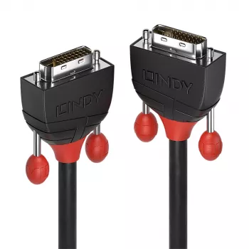 Lindy 1m DVI-D Dual Link kabel, Czarny Line