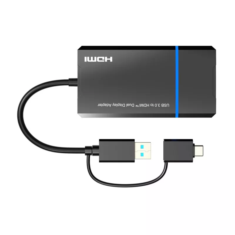 Microconnect USB 3.1 Type-C do HDMI Adapter MC-USB3.1CHDMIX2-2IN1