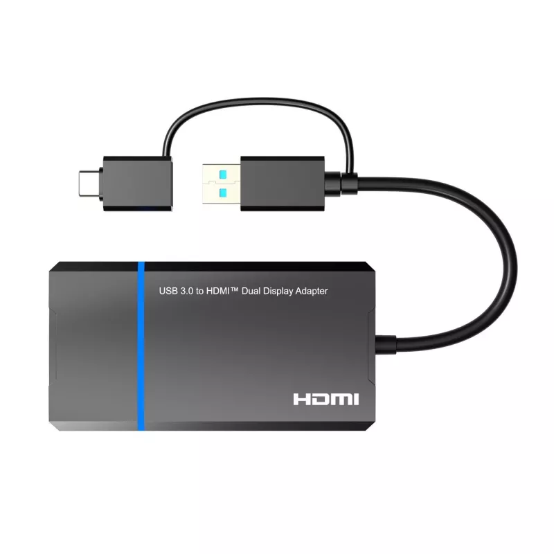 Microconnect USB 3.1 Type-C do HDMI Adapter MC-USB3.1CHDMIX2-2IN1