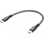 Kabel USB-C Sandberg Survivor 0,2 m 100 W czarno-biały