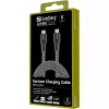 Kabel USB-C Sandberg Survivor 2M 100W Czarny Biały