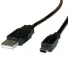 Kabel USB 2.0 ROLINE A - 5-Pin Mini M/M 3,0 m