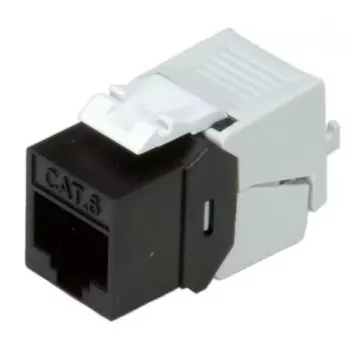 Keystone Jack ROLINE Kat.6/Klasa E cienki RJ-45 Nieekranowany Czarny