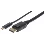 Kabel Manhattan USB-C na DisplayPort, 4K@60Hz, 1m, wtyk-wtyk, czarny, nie dwukierunkowy, trzy lata gwarancji, odpowiednik CDP2DP1MBD