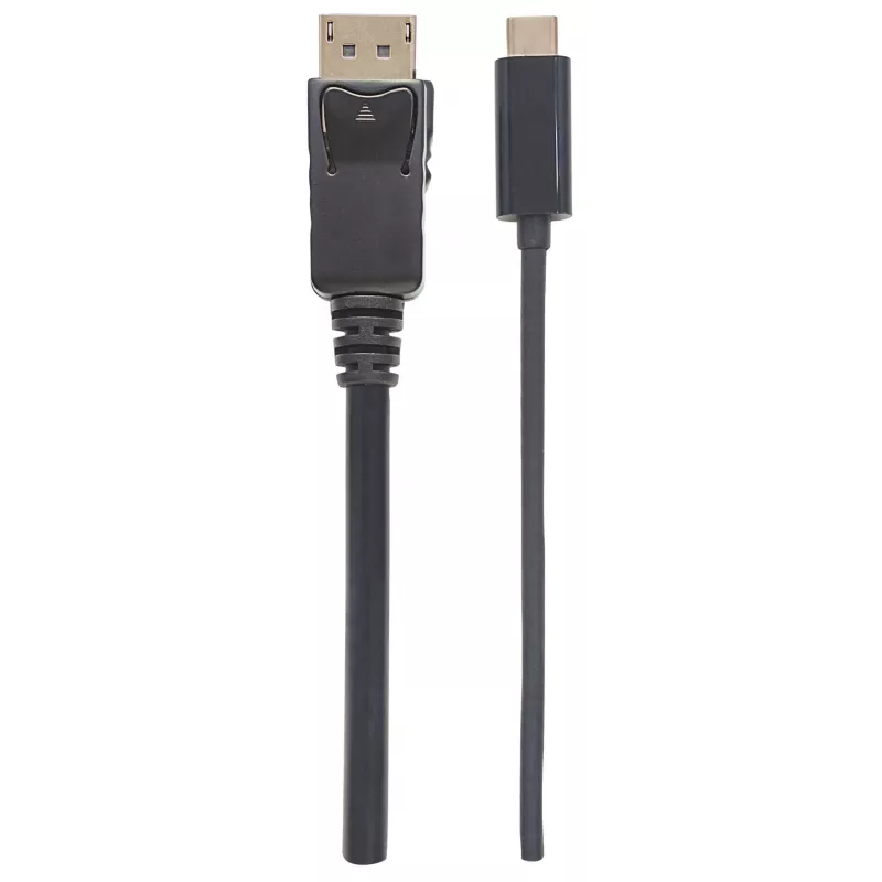 Kabel Manhattan USB-C na DisplayPort, 4K@60Hz, 1m, wtyk-wtyk, czarny, nie dwukierunkowy, trzy lata gwarancji, odpowiednik CDP2DP1MBD