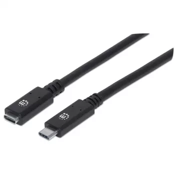 Przedłużacz USB-C Manhattan 50 cm Męski na Żeński