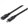Przedłużacz USB-C Manhattan 50 cm Męski na Żeński