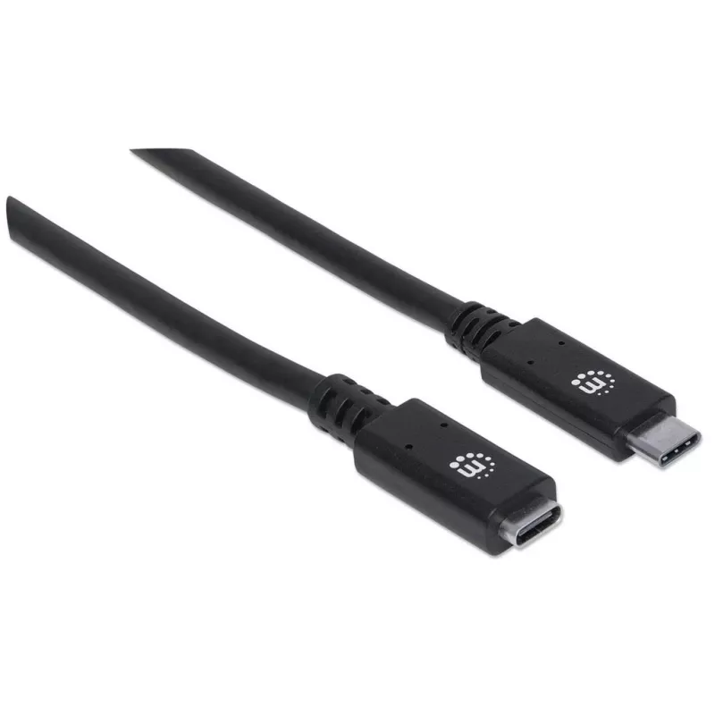 Przedłużacz USB-C Manhattan 50 cm Męski na Żeński