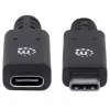 Przedłużacz USB-C Manhattan 50 cm Męski na Żeński