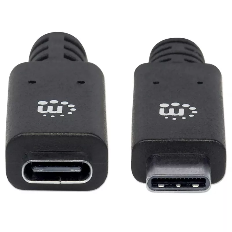 Przedłużacz USB-C Manhattan 50 cm Męski na Żeński