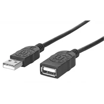 Przedłużacz USB-A do USB-A Manhattan USBEXTAA3BK