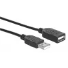 Przedłużacz USB-A do USB-A Manhattan USBEXTAA3BK