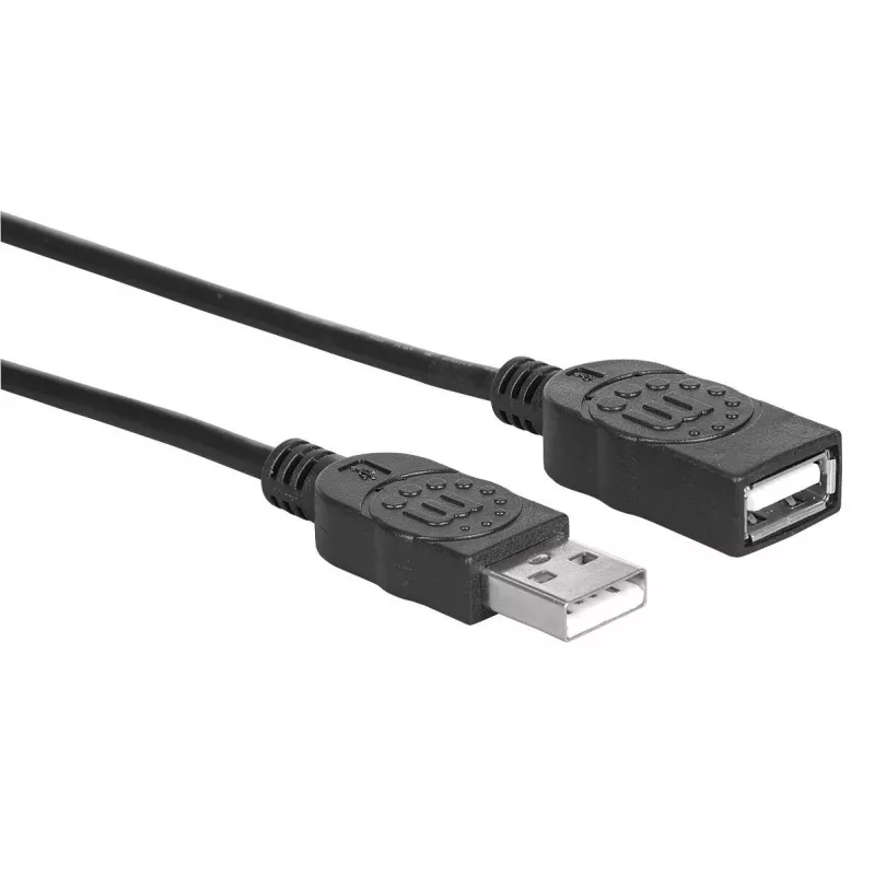 Przedłużacz USB-A do USB-A Manhattan USBEXTAA3BK