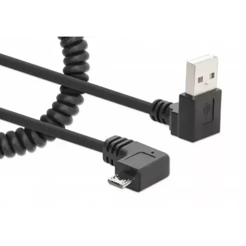 Kabel USB-A na Micro-USB Manhattan 356237 1m Męski na Męski Czarny