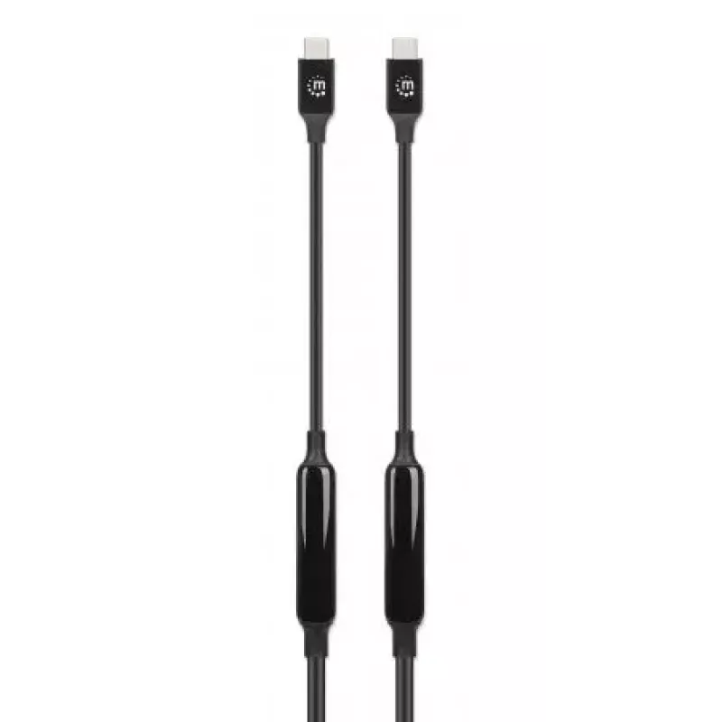 Kabel USB-C Manhattan 5 m aktywny męsko-męski 10 Gb/s 3 A czarny