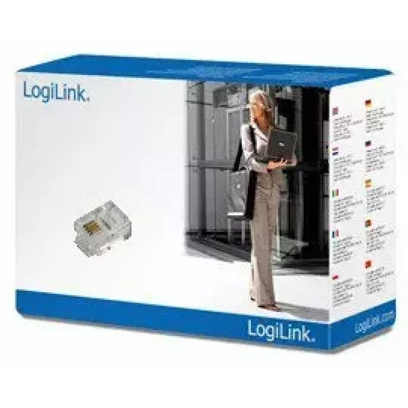 Złącze RJ11 LogiLink MP0018 przezroczyste