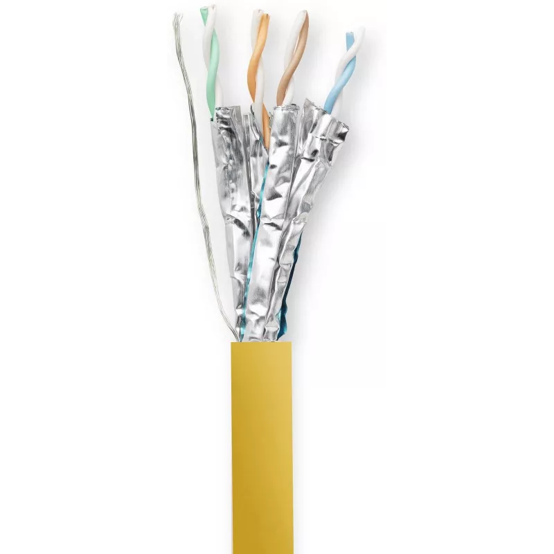 Vivolink PROCAT40 kabel sieciowy Żółty 40 m Cat6a F/FTP (FFTP)