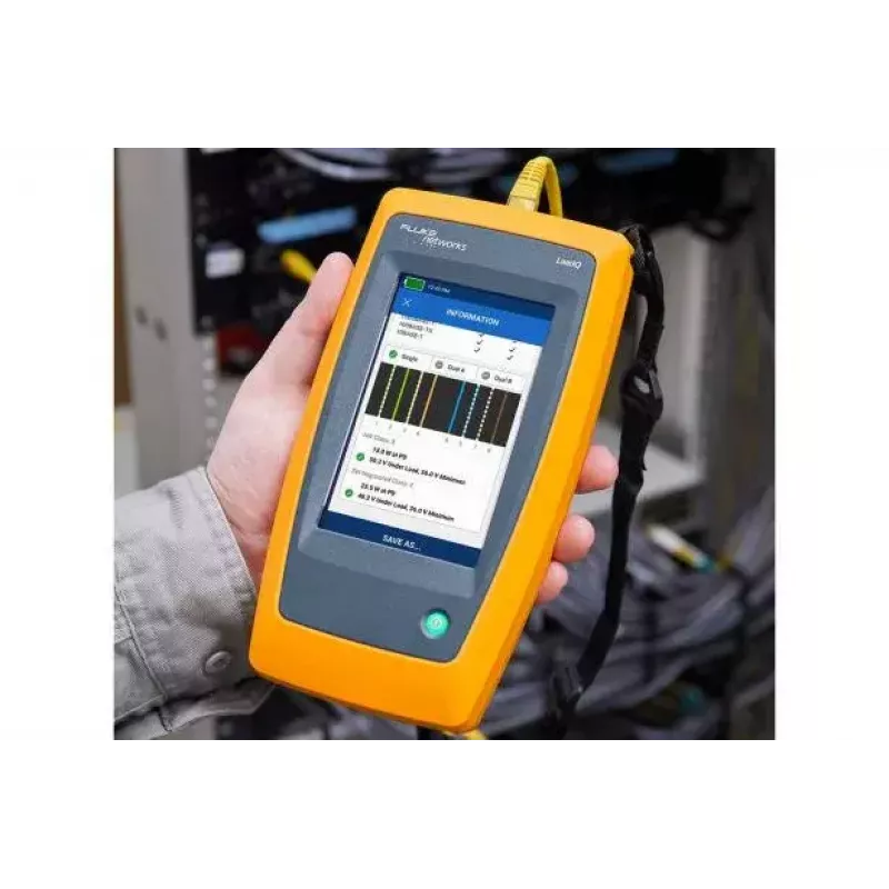 Fluke LinkIQ Tester sieciowy Czarny Niebieski Pomarańczowy RJ-45 305m