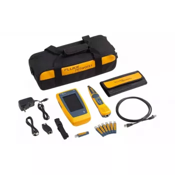 Fluke LinkIQ Tester sieciowy Czarny Niebieski Pomarańczowy RJ-45 305m
