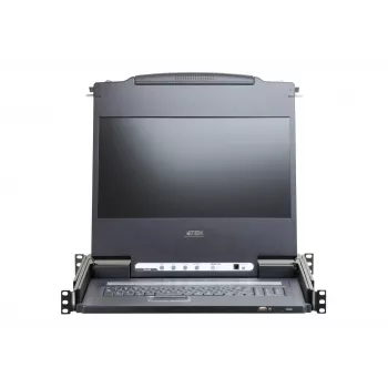 ATEN CL6700MW konsola rackowa 43,9 cm (17,3 cala) 1920 x 1080 pikseli Metalowa Czarna 1U