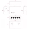 Lanview LVN-DESK-5PORT-1G niezarządzalny 5-portowy przełącznik Gigabit Ethernet