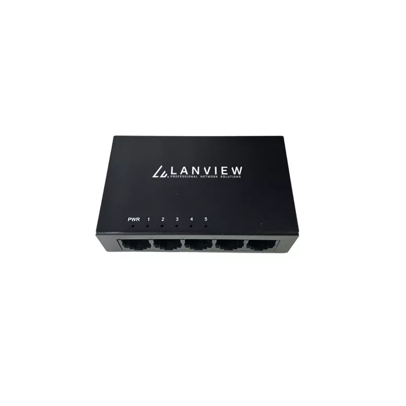 Lanview LVN-DESK-5PORT-1G niezarządzalny 5-portowy przełącznik Gigabit Ethernet