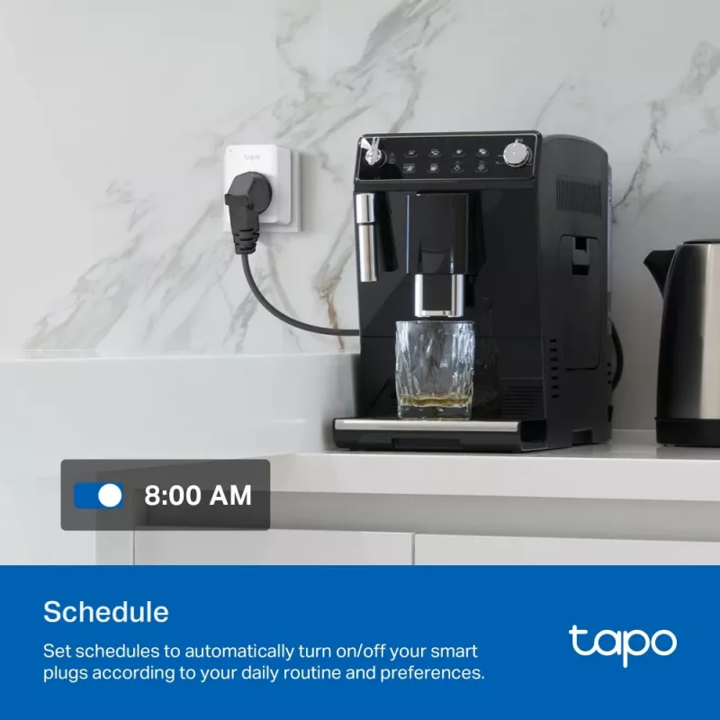 TP-Link Tapo Mini Inteligentne Gniazdo Wi-Fi, Monitorowanie Energii