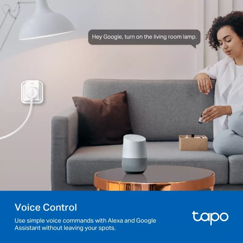 TP-Link Tapo Mini Inteligentne Gniazdo Wi-Fi, Monitorowanie Energii