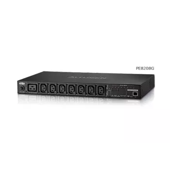 ATEN 1U 16A 8 gniazd PDU z przełączaniem i pomiarem + darmowe oprogramowanie Eco PDU Manager