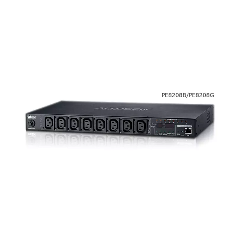 ATEN 1U 16A 8 gniazd PDU z przełączaniem i pomiarem + darmowe oprogramowanie Eco PDU Manager