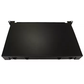 Lanview LVO-101020 światłowodowy panel wysuwany ODF, LC SM OS2, 48 rdzeni, 1U