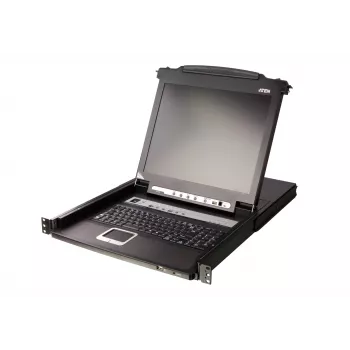 ATEN CL5708M konsola rackowa 43,2 cm (17 cali) 1280 x 1024 piksele Metal, Tworzywo sztuczne Czarny 1U