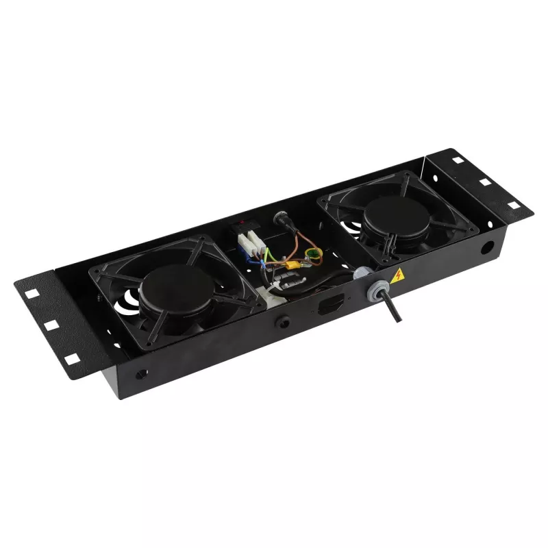 Akcesorium rack Lanview RAF115BL-UK 1U 2 wentylatory Czarny