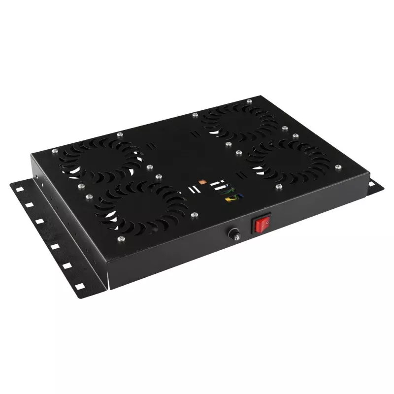 Akcesorium do szafy rack Lanview RAF120BL-UK 1U 4 wentylatory Czarny
