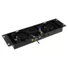 Panel wentylatora LOGON RAF205BL 2 wentylatory Czarny 490x135x45mm