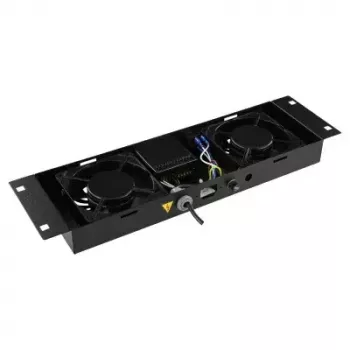 Panel wentylatora LOGON RAF205BL 2 wentylatory Czarny 490x135x45mm