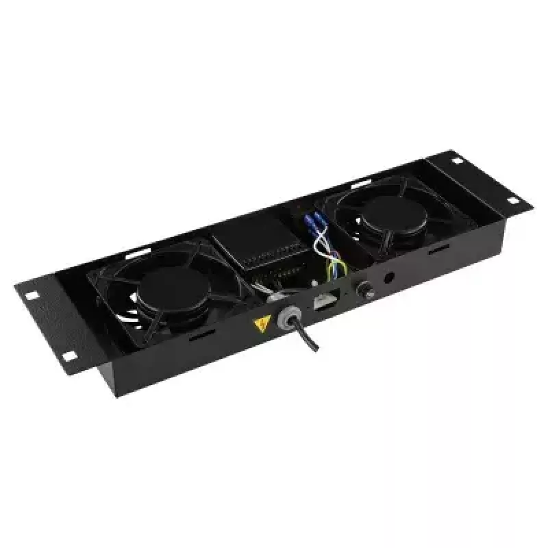 Panel wentylatora LOGON RAF205BL 2 wentylatory Czarny 490x135x45mm