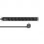 Lanview LVR-2MSCH-LIC-SCH8 jednostka dystrybucji zasilania (PDU) 8 gniazd AC 1U Czarny