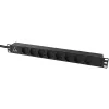 Lanview LVR-2MDK-LIC-DK8 jednostka dystrybucji zasilania (PDU) 8 gniazd AC 1U Czarny
