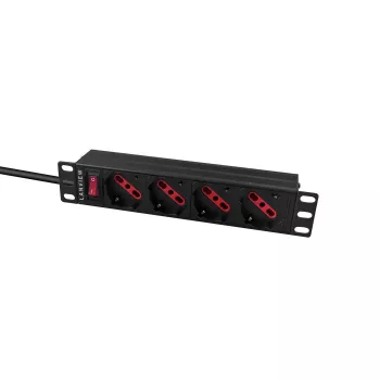 Power Distribution Unit Lanview LVR-2MIT-SW-IT4 1U Czarny 2m kabel