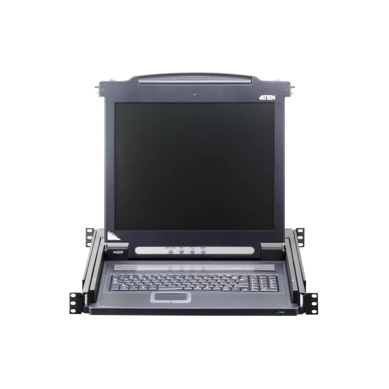 ATEN CL1000M konsola rackowa 43,2 cm (17 cali) 1280 x 1024 piksele Metal, Plastik Czarny 1U