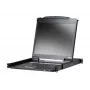 Konsola rackowa 19 cali ATEN CL3000N, LCD 48,3 cm 1280×1024, VGA, klawiatura i mysz USB/PS/2, 1U, aluminium czarna
