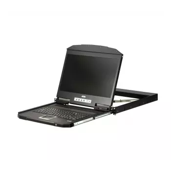 ATEN 1U Short Depth USB HDMI Single Rail Full