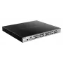 D-Link 24-portowy zarządzalny przełącznik Gigabit PoE L3 z możliwością łączenia w stos, w tym 4 x 1000BaseT/SFP i 4 x 10GE SFP+