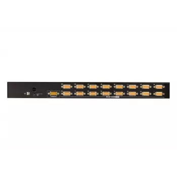 ATEN 16-portowy przełącznik KVM USB – PS/2 VGA, 2048 x 1536 pikseli, QXGA, montaż w szafie rack, 6,5 W, 1U, czarny