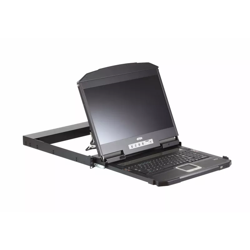 ATEN CL3800NW konsola rackowa 47 cm (18.5 cala) 1920 x 1080 pikseli Metal, Plastik Czarny 1U