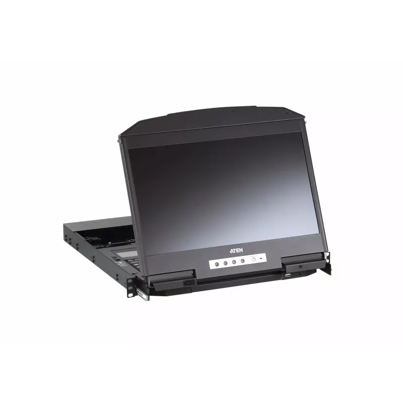 ATEN CL3800NW konsola rackowa 47 cm (18.5 cala) 1920 x 1080 pikseli Metal, Plastik Czarny 1U