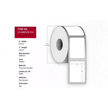 Etykieta do drukarki Capture CA-880328-012