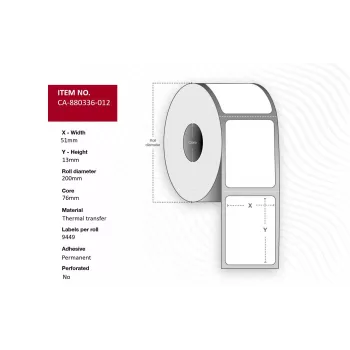 Etykieta do drukarki Capture CA-880336-012